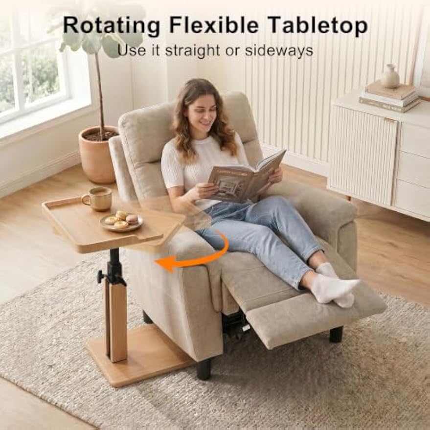 Adjustable C‑Shaped Sofa Side Table