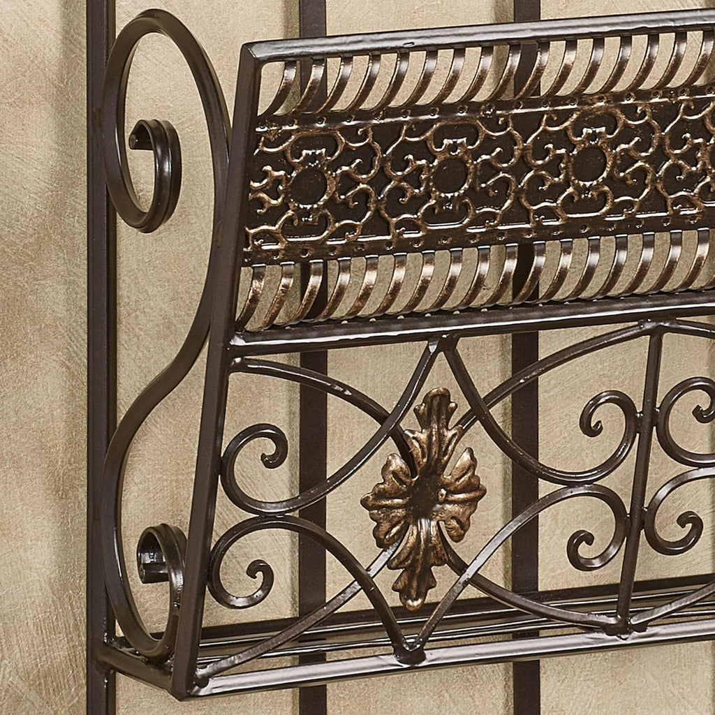 13×5×32 Inch Bronze Double Wall Organizer