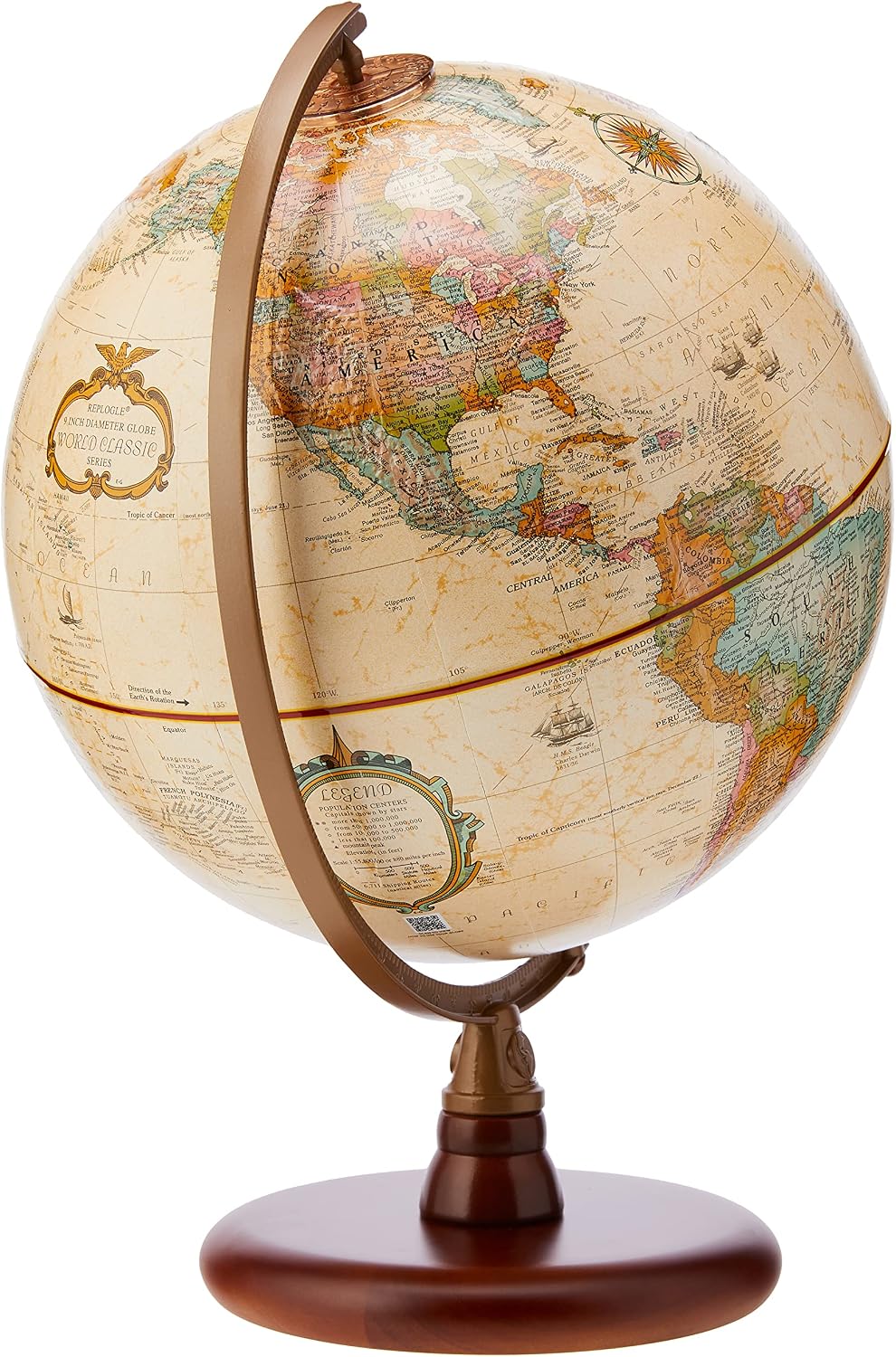 Antique English, 9-Inch Diameter