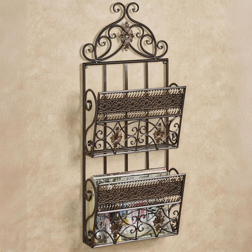 13×5×32 Inch Bronze Double Wall Organizer
