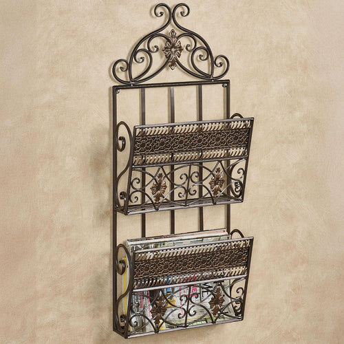13×5×32 Inch Bronze Double Wall Organizer