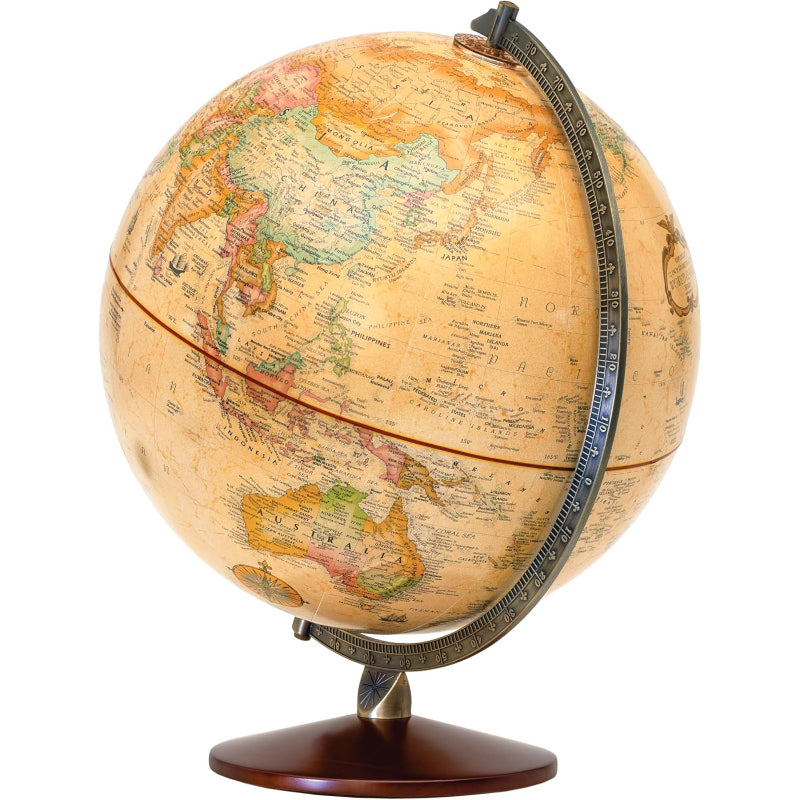 12‑Inch 3D Raised Relief Antique Globe