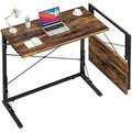 Rustic Brown Extra Large Folding TV Tray Table